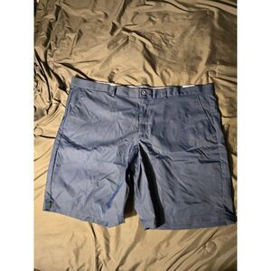 NWT New George Flat Front Navy Chino Shorts Mens Big & Tall Size 46